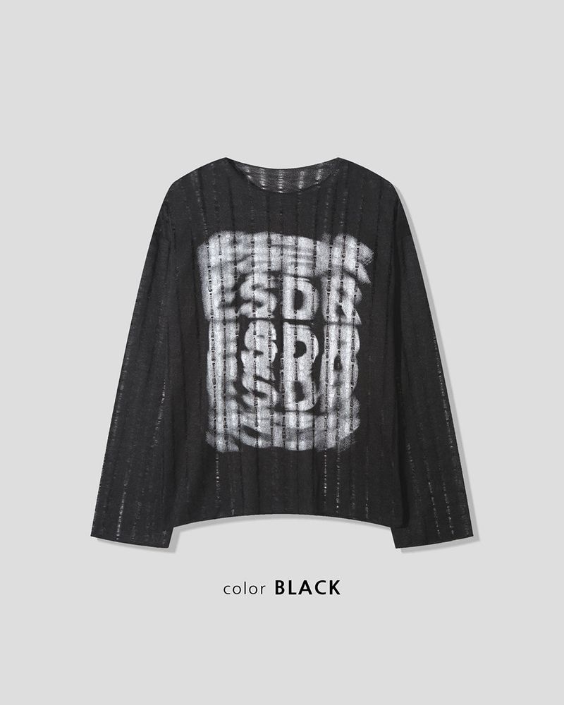 Lunera Painting See-through Knit