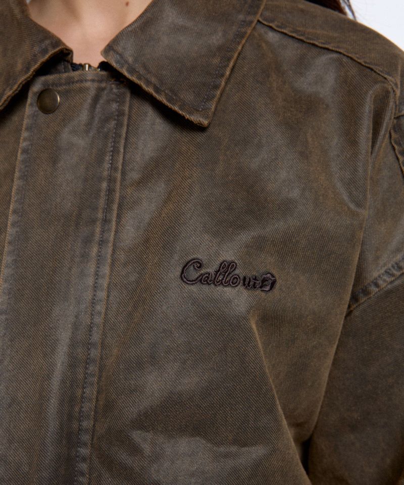 CALLOUT WASHED JACKET / BROWN