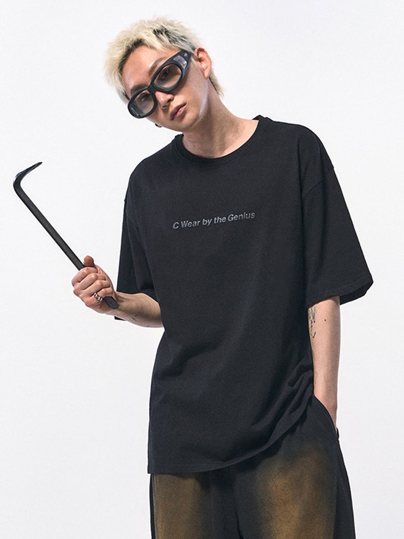 C Wear by the Genius(シーウェア バイザジーニアス)の「C Wear OVERSIZED T-SHIRT BLACK(Tops)」