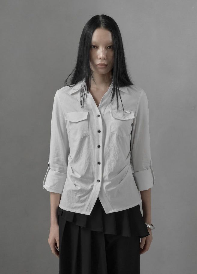 mnem（ムネム）の「26SS★ [mnem] Muted Roll-Up Shirt（Tops）」