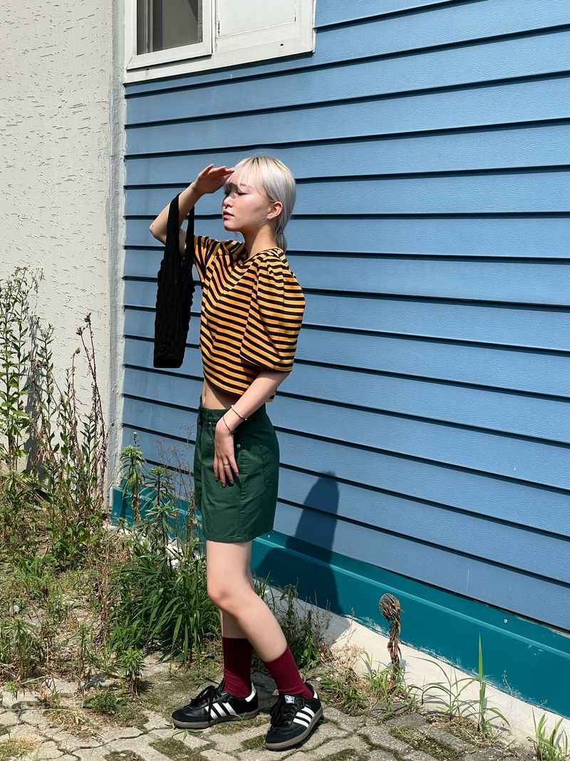 Garni puff stripe T