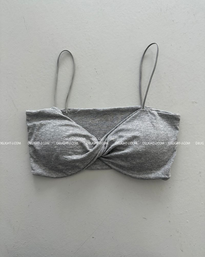 bra top with twisted cap