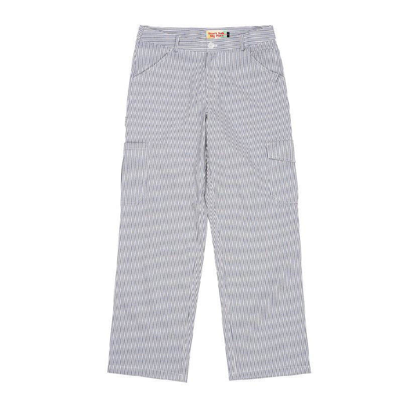 Don't Ask My Plan (DAMP)(ドントアスクマイプラン)の「STRIPE CARGO PANTS_NAVY(Pants)」