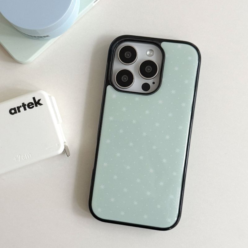 MINT STAR DOT EPOXY CASE