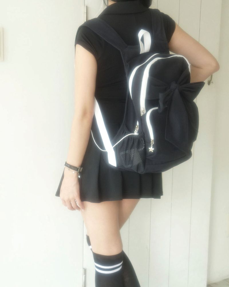 Soft Ribbon backpack _ Navy