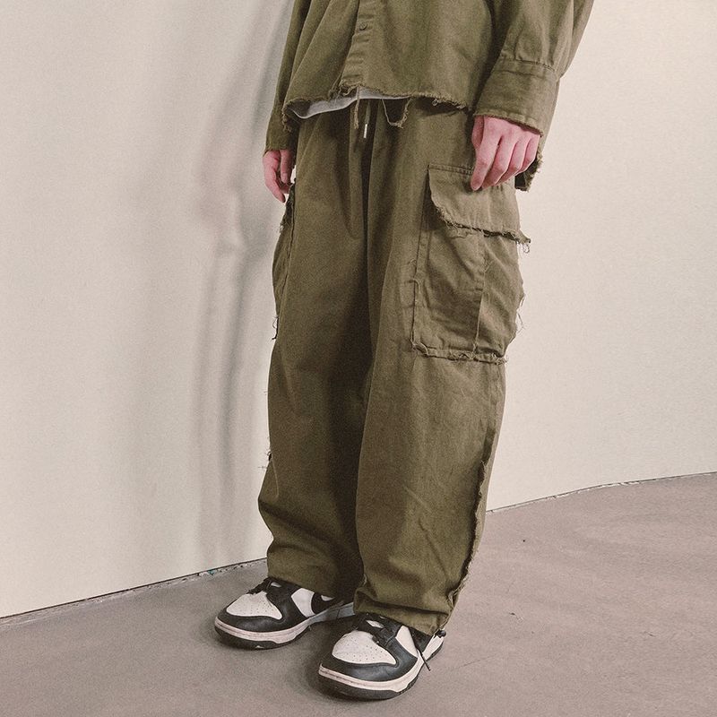 grunge wide cargo pants_khaki