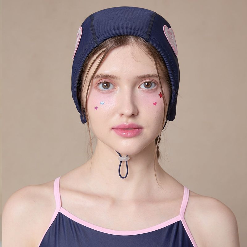 Heart Maltese Swimming Cap