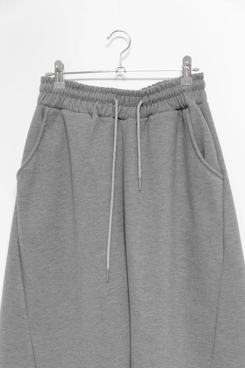 fluff curved sweatpants(2colors)