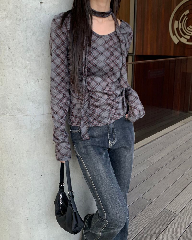 Check scarf T