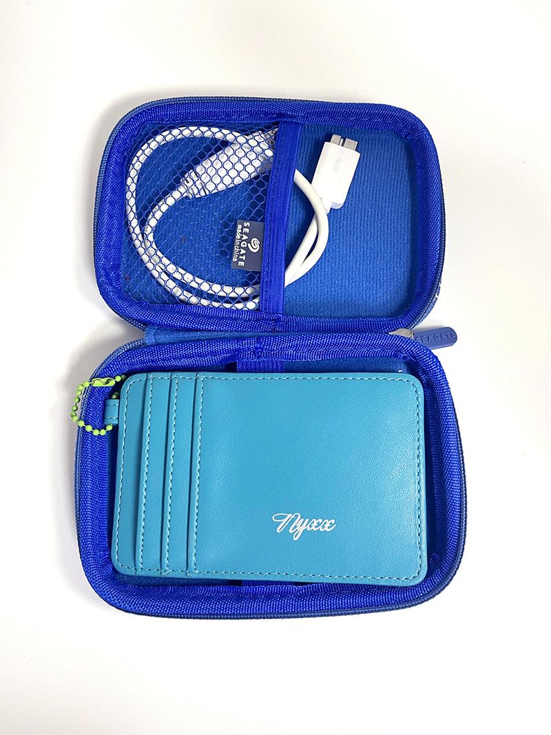 CAMERA CARD WALLET BLUE