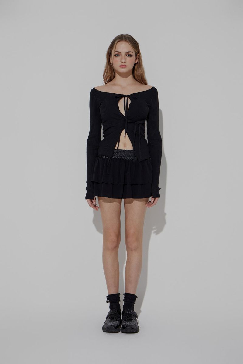 DOUBLE TIERED SKIRT