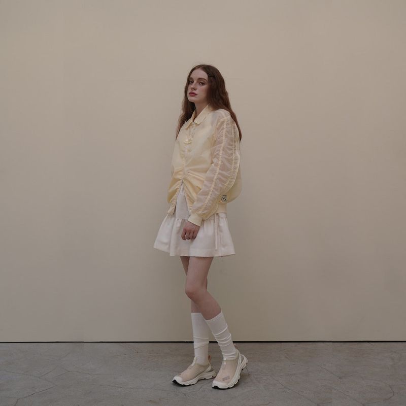 Lime Nylon Shrring Jacket