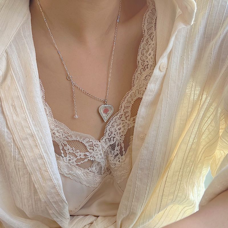 First love necklace with pearl
