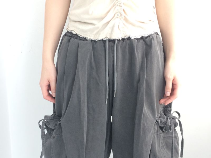 vintage shirring button t