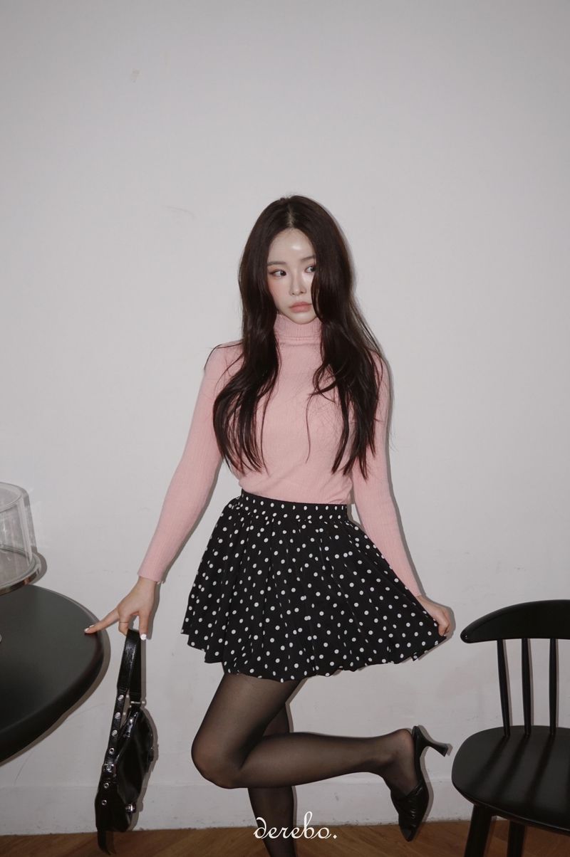 A-line pumpkin pocket mini skirt