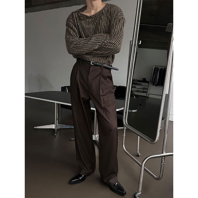  [S/S] Stripe snap henry neck sleeves(2color)