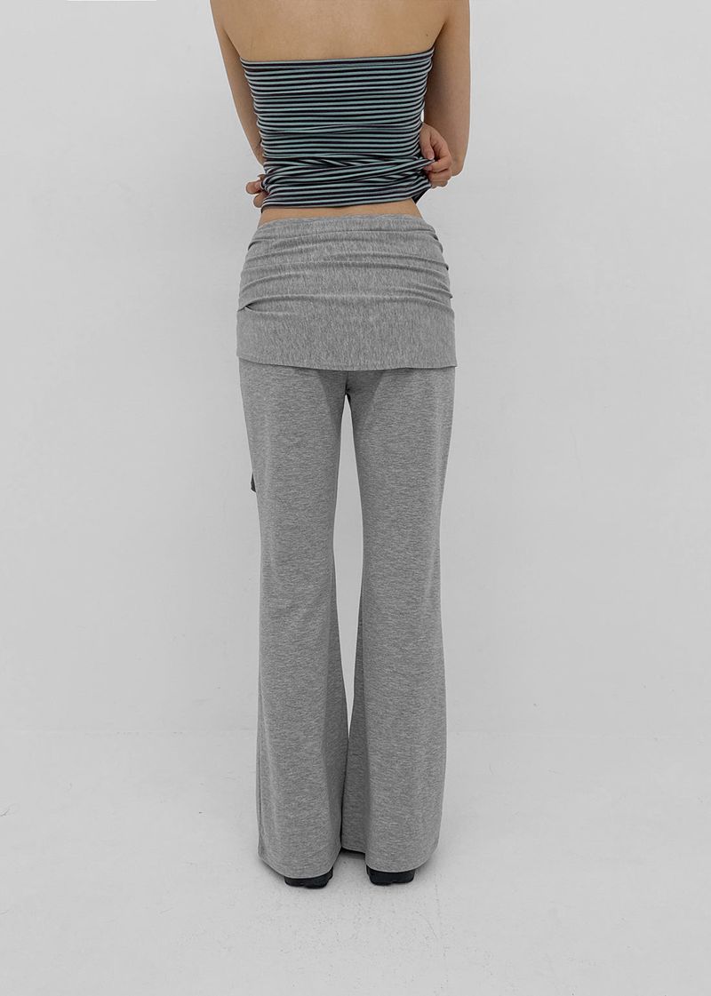 [MADE] Lofrom Set - Bootcut Pants, Layered Wrap