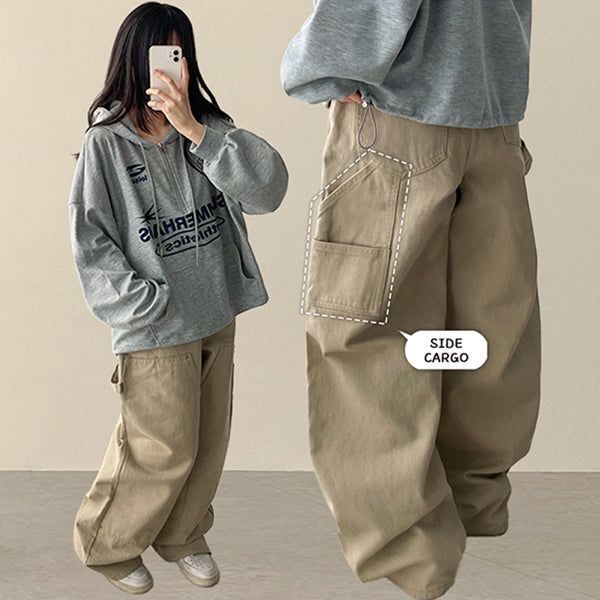 Ricoh Rivet Point Cargo Carpenter Cotton Pants