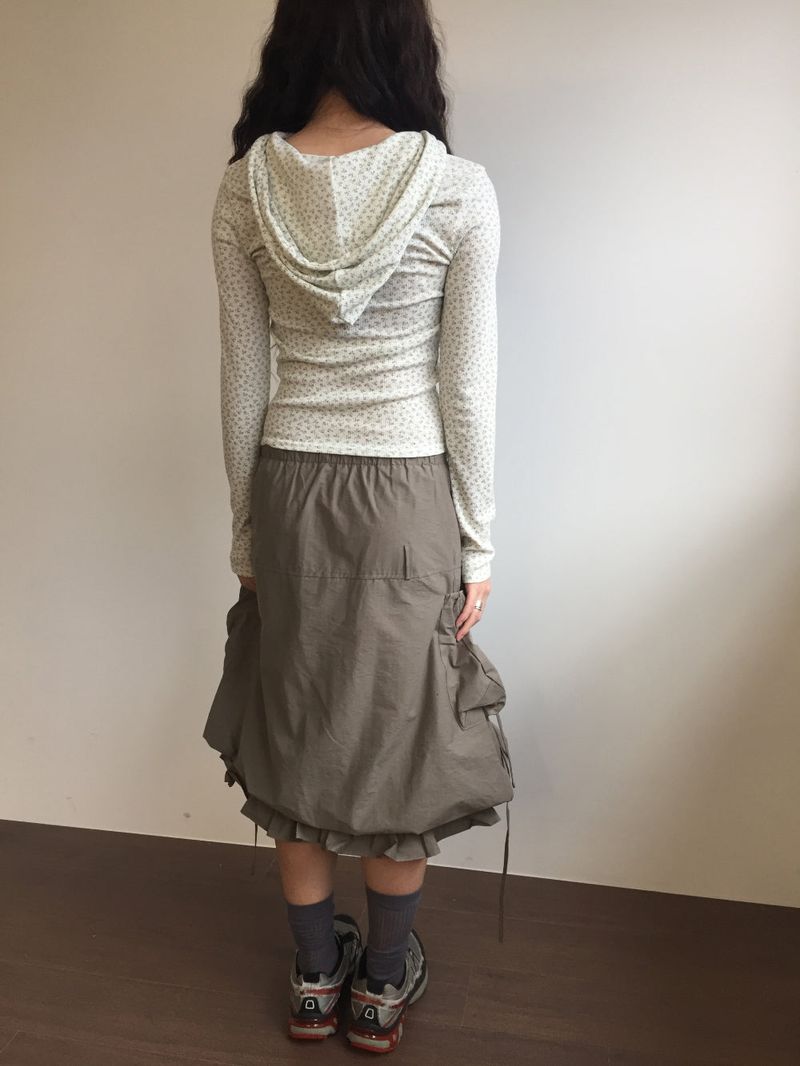 Serena Balloon Midi Skirt (3color)