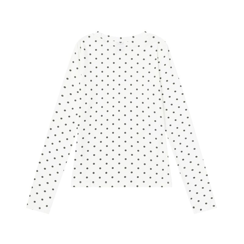 Ellu Dot Round Neck T-shirt