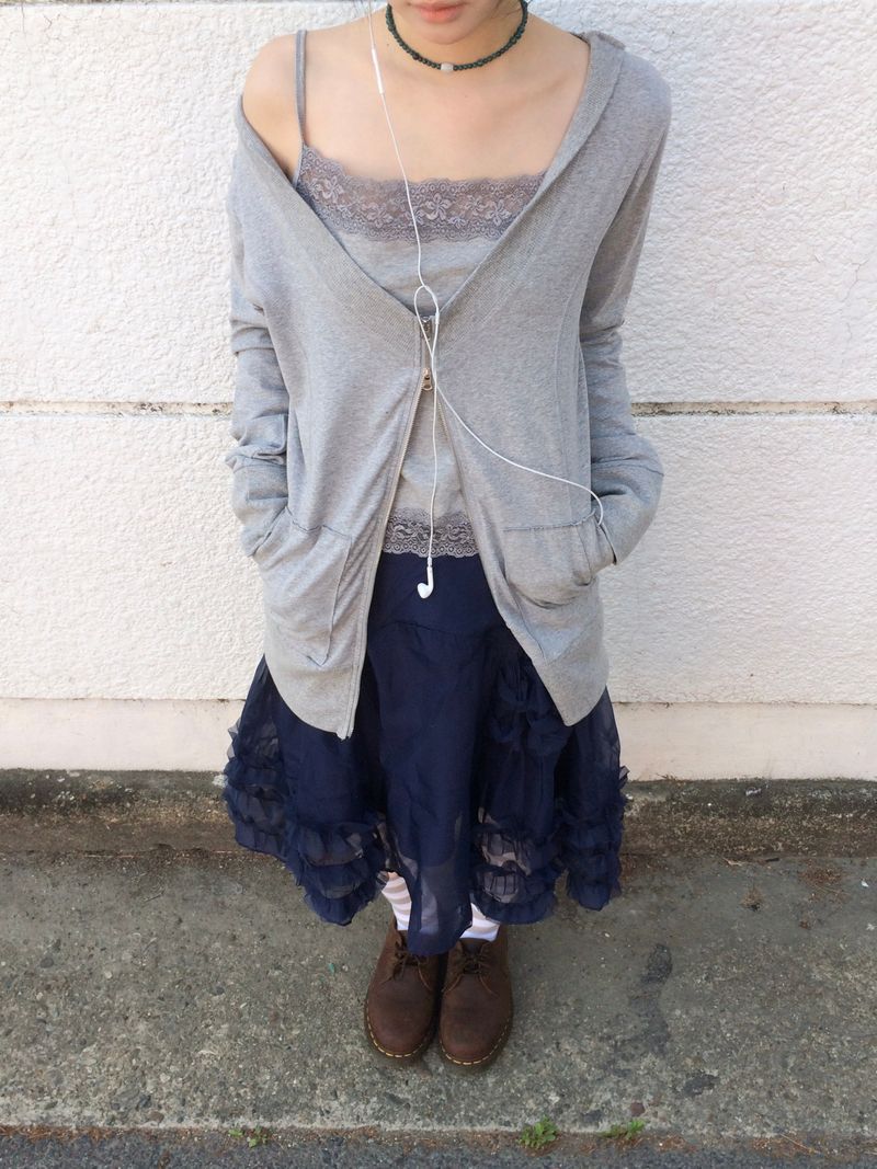 frilling Sheer skirt