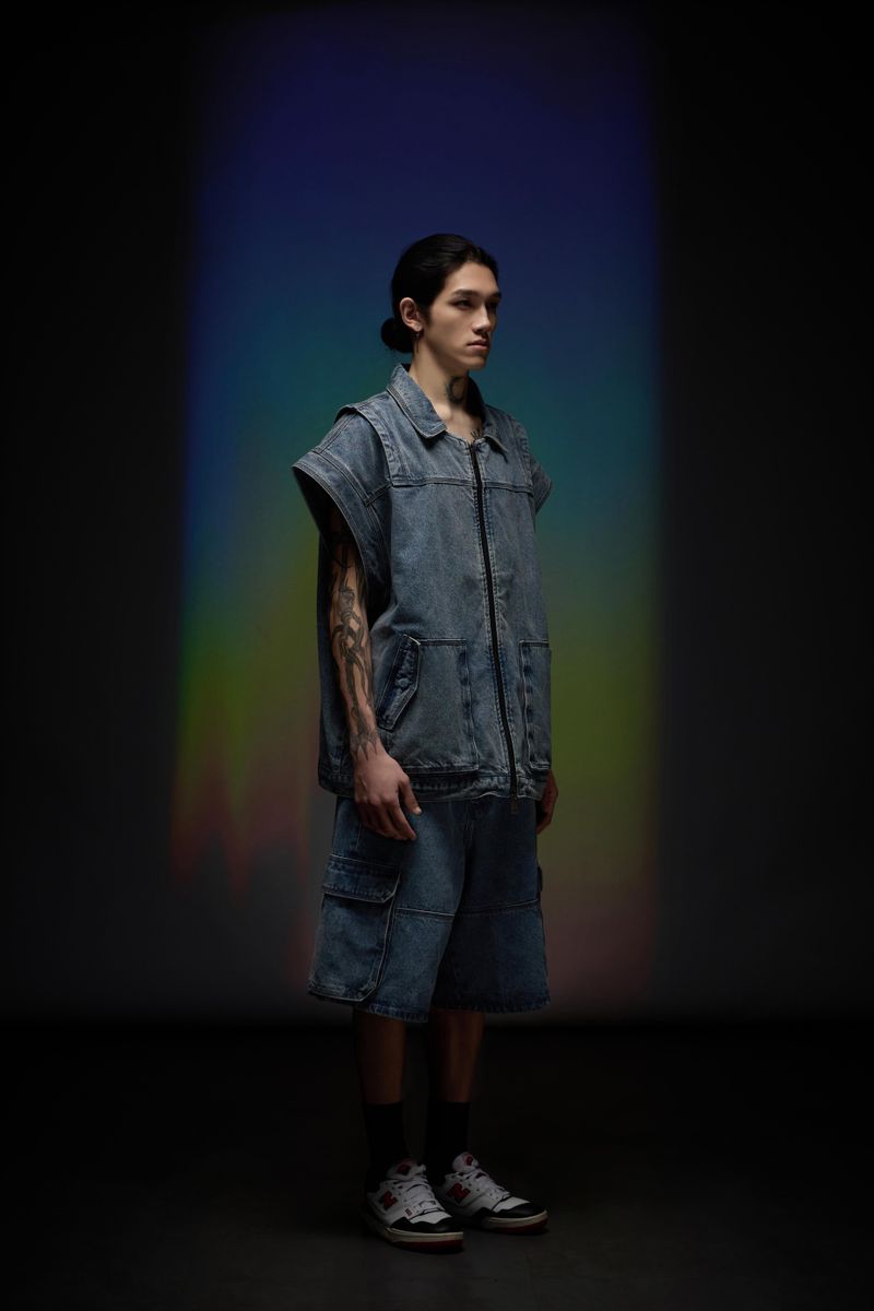 Denim Zip Vest