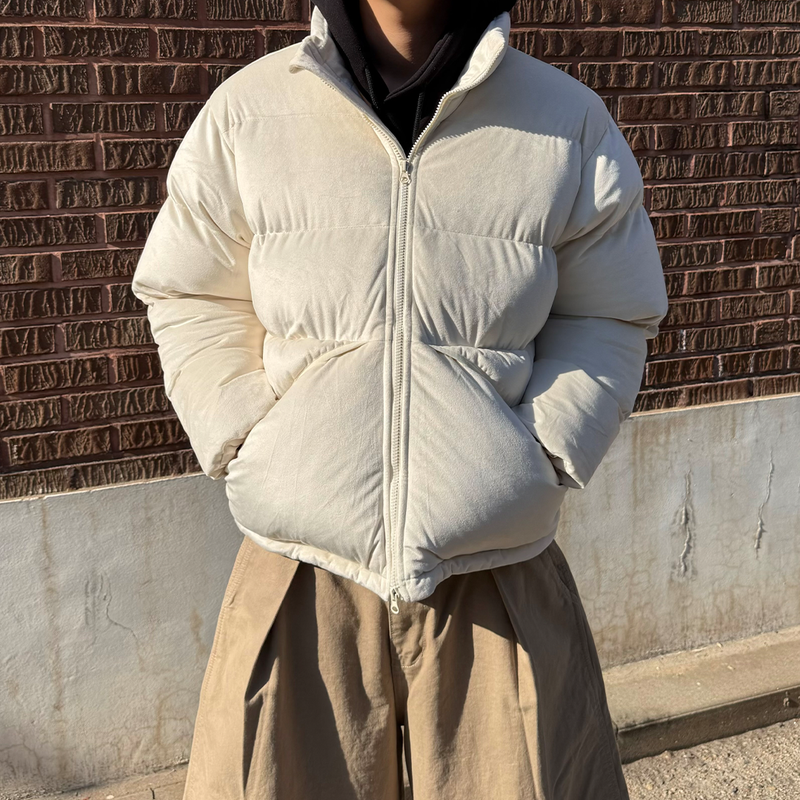 Soft-Warm Velvet Puffer Jacket