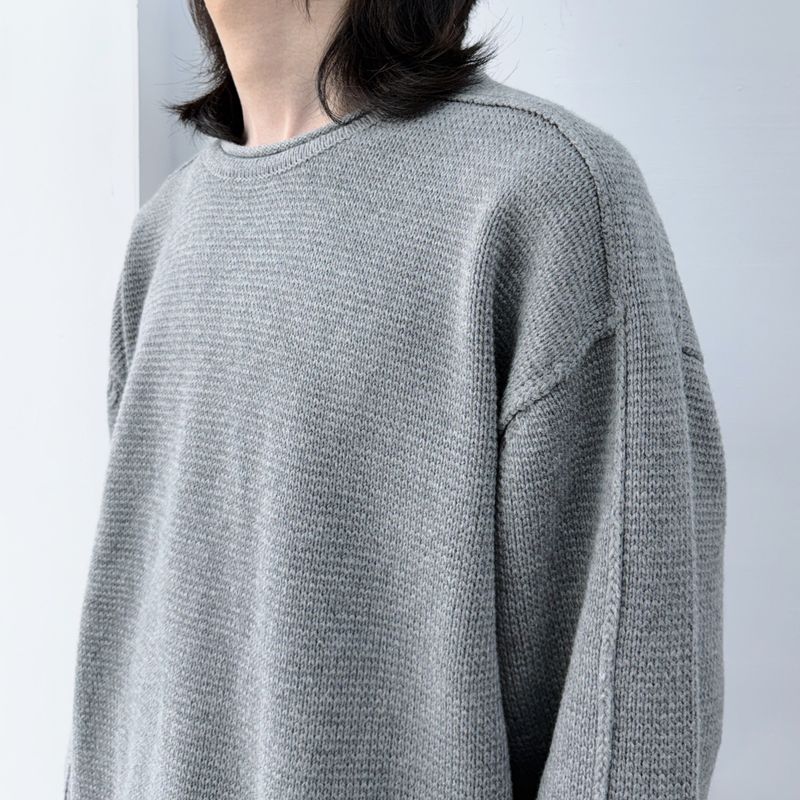 Wide Fit Drop-Shoulder Knit Top