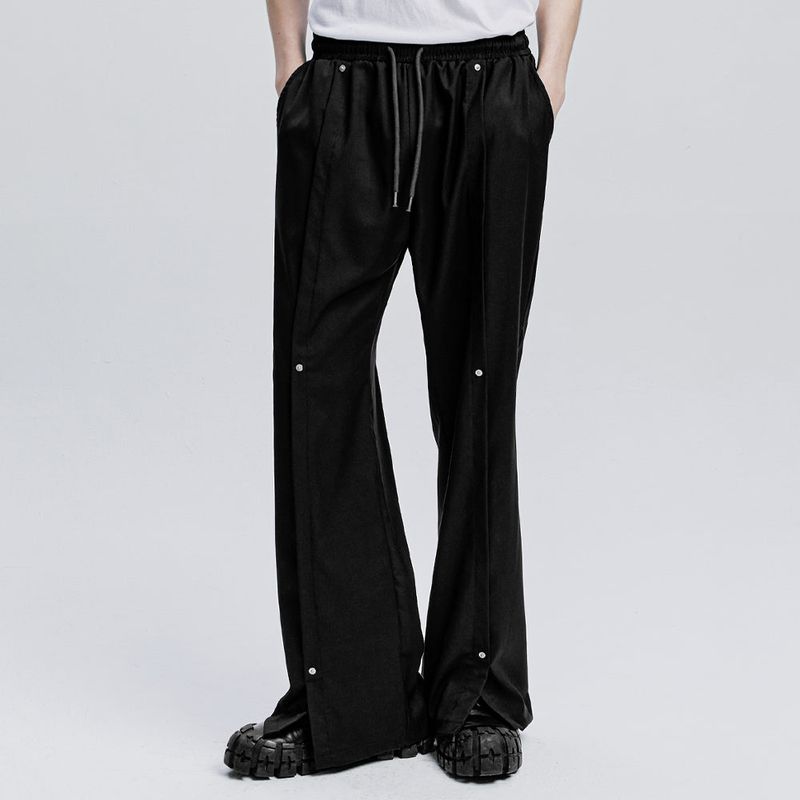 S SY(エスエスワイ)の「rivet wide flare banding slacks black(Pants)」
