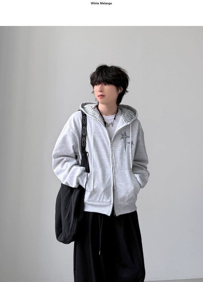Rising Check Hood Zip-Up