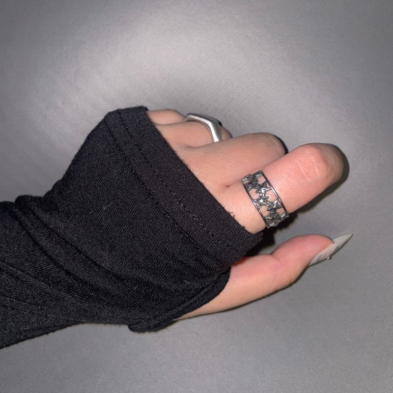 Multi Star Frame Open Ring