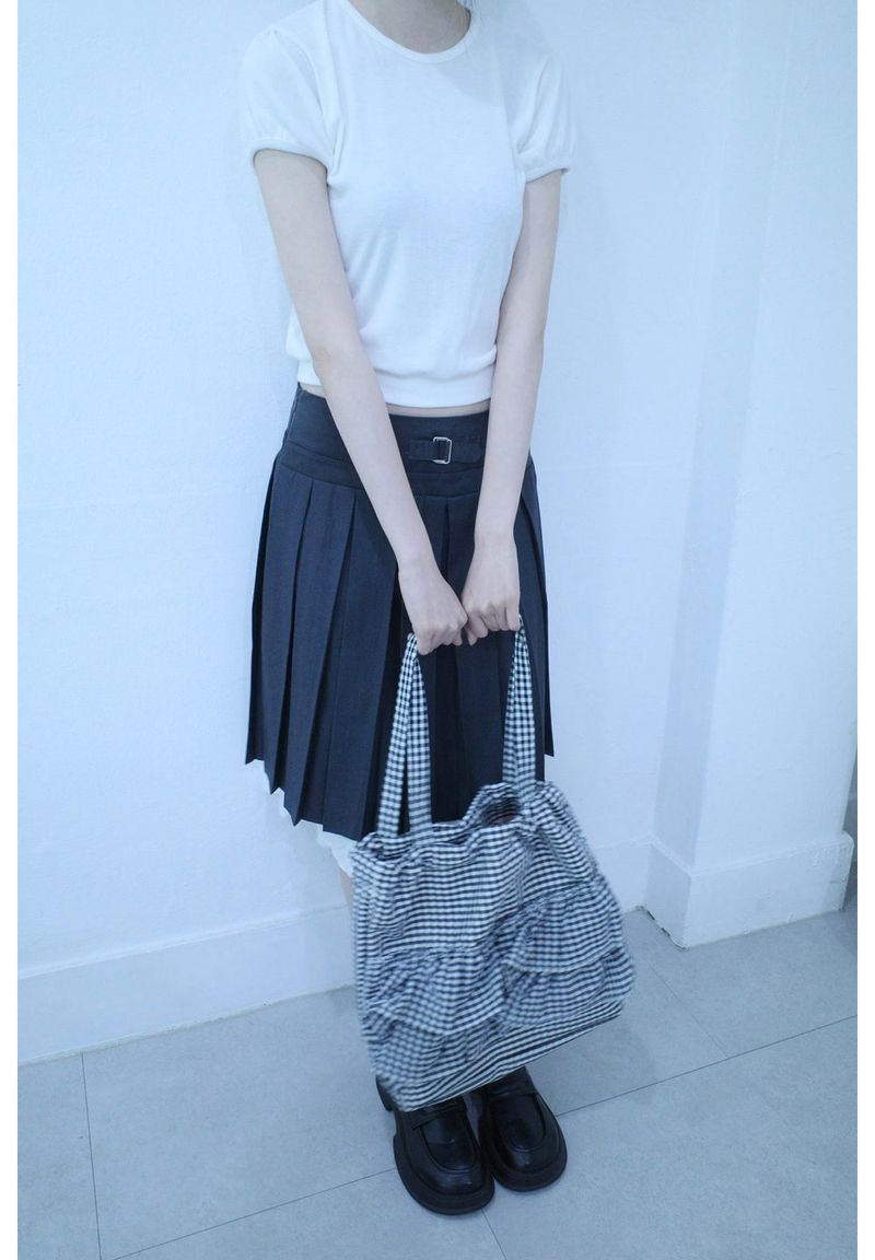 frill check bag
