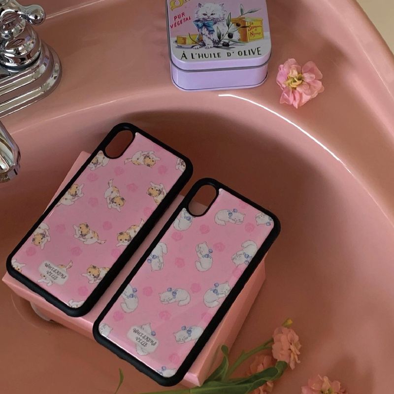 [MADE]Rose Cat Epoxy Case (Gray Cat)