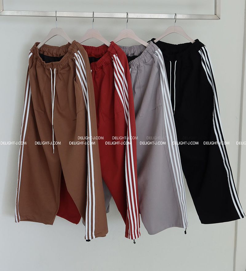 [UNISEX] 5-track string jogger & wide pants