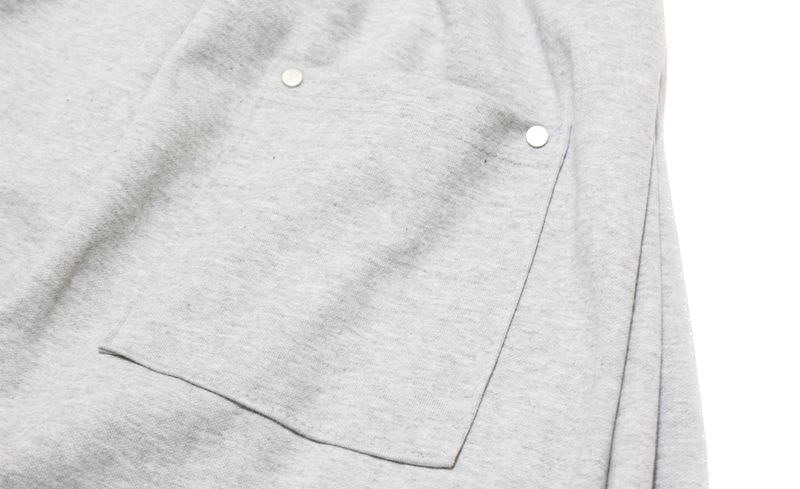 damage cutting bermuda pants (gray)