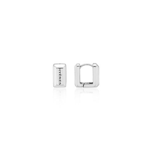 26SS★ Volume Square (W) One-Touch Earrings