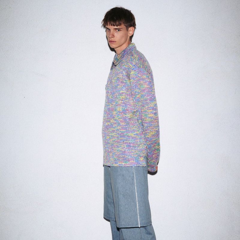 SOFT RAINBOW KNIT SHIRT