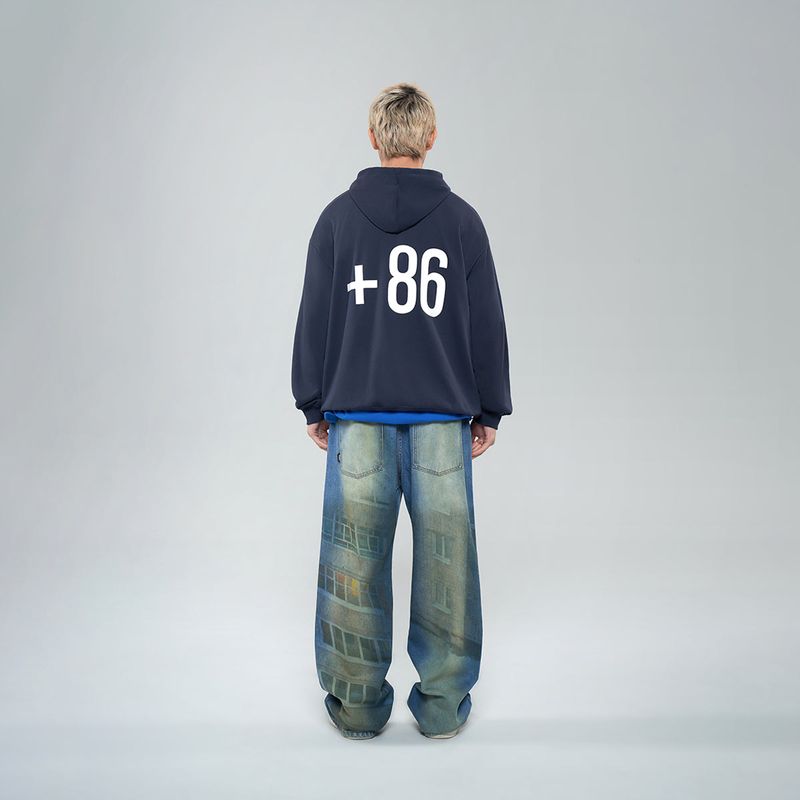 FMACM（エフエムエーシーエム）の「23SS "Night Of Mypmahck Frozen Harbor Night" Print Straight Jeans（Pants）」