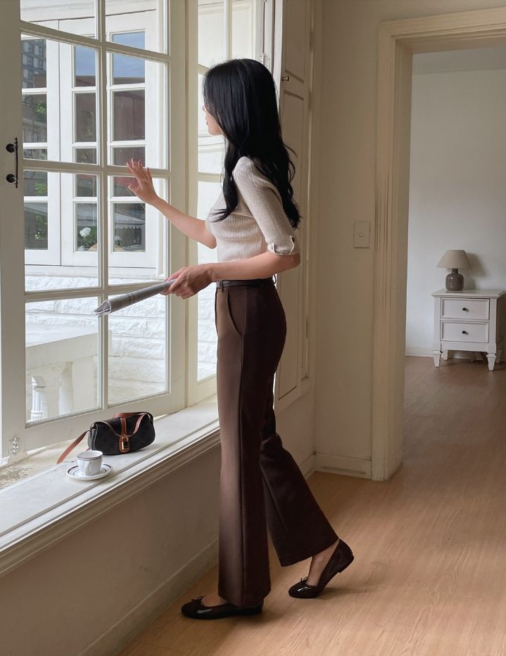 Shani Half-Neck Rolled-Up Sleeve Knit
