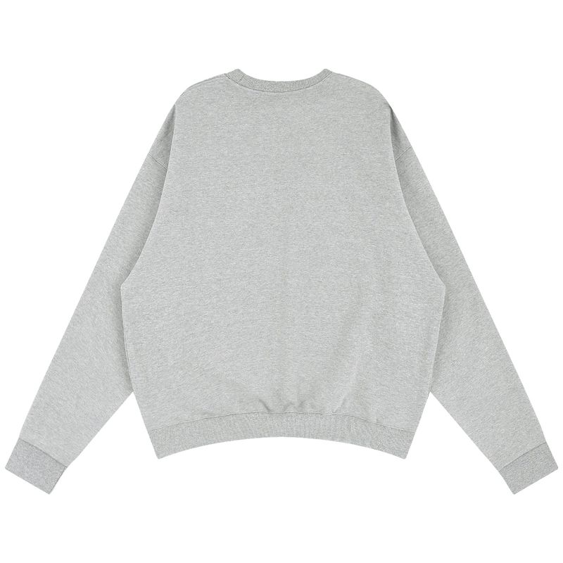 DOUBLE LOOP LOGO SLEEK SWEATSHIRT GRAY