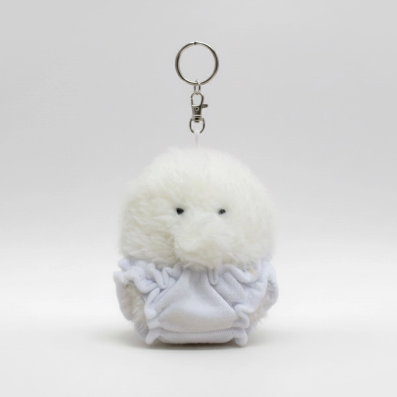 cumo(クモ)の「【MADE】エッグカモ (mud) (keyring)(トイ/キーホルダー)」