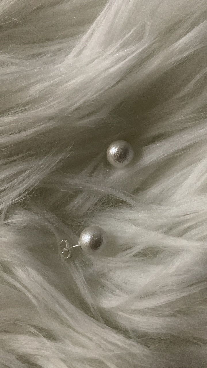 Cotton earring • 925silver