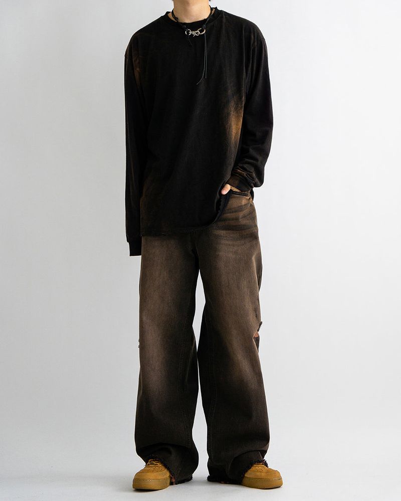 Vintage brown denim pants