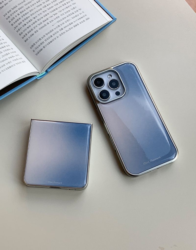 [MADE]ヘイズ シルバー エポキシ バンパー iPhoneケース