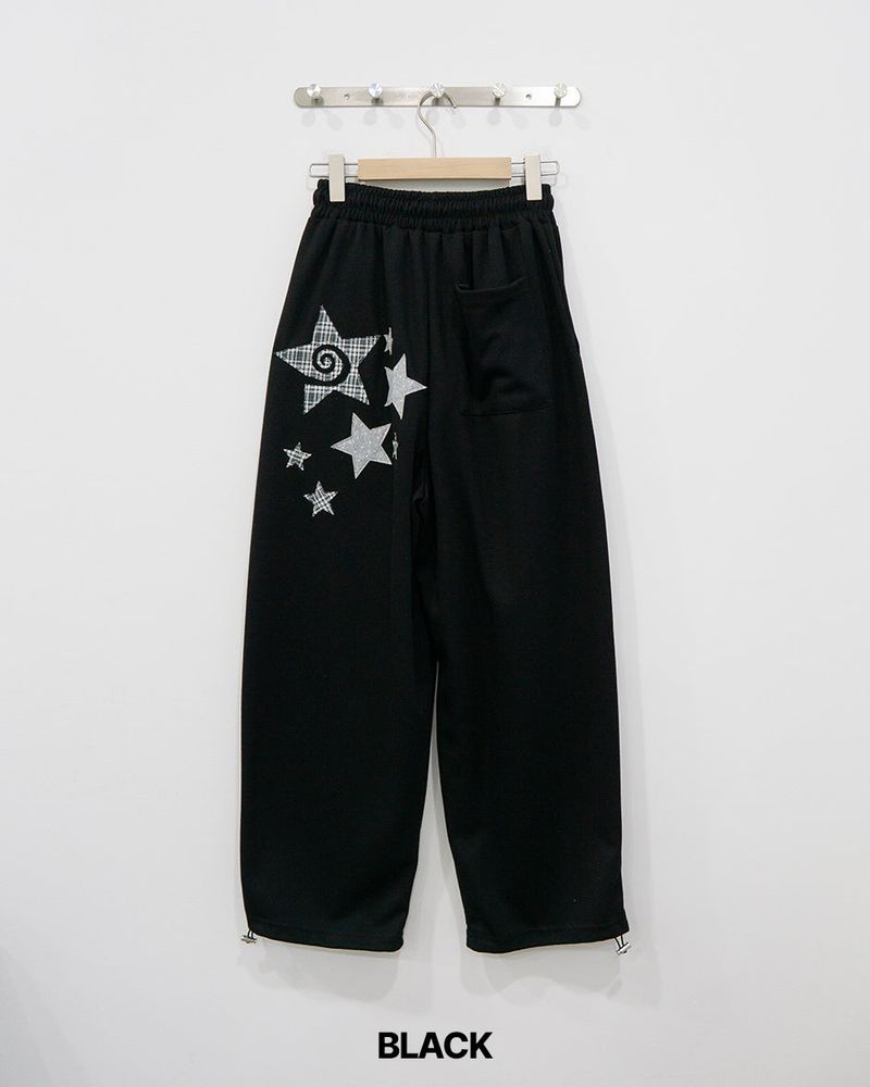 Number Patch Sweatpants
