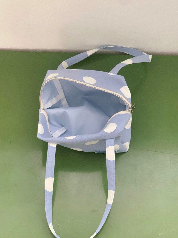Handy pouch (babyblue dot)
