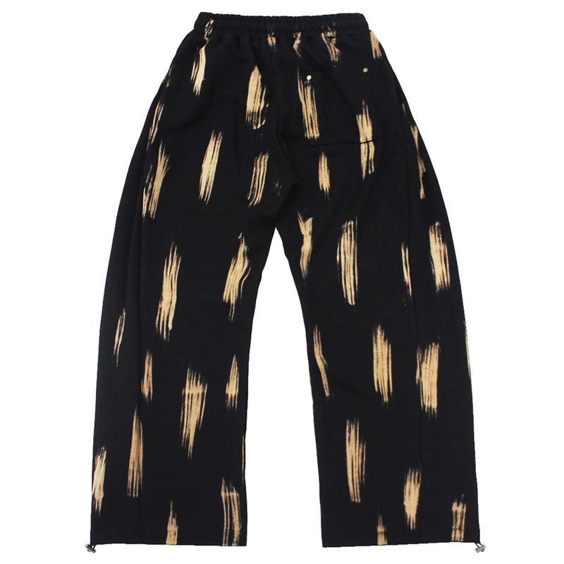 bleach side tuck string sweat pants