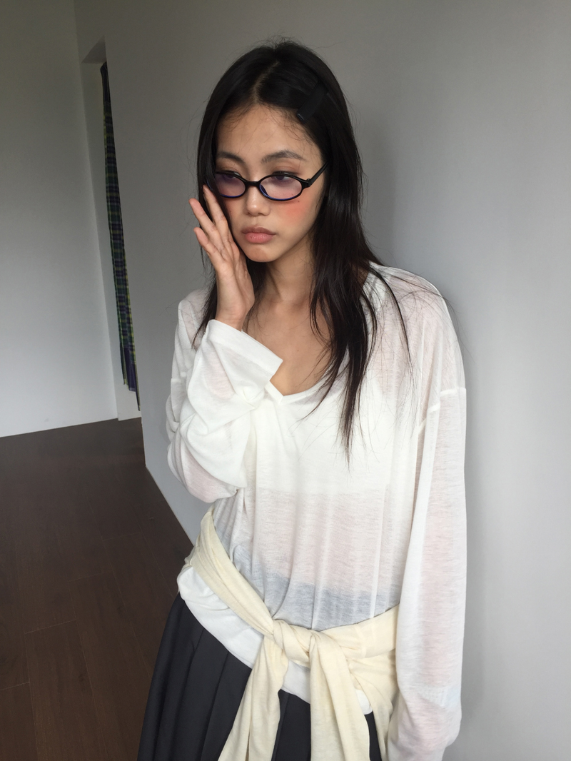 Cinnamon Summer V-neck Knit (6color)