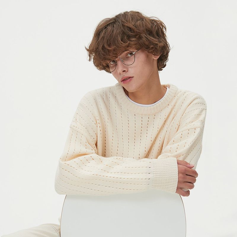 PUNCHING ROUND KNIT_IVORY