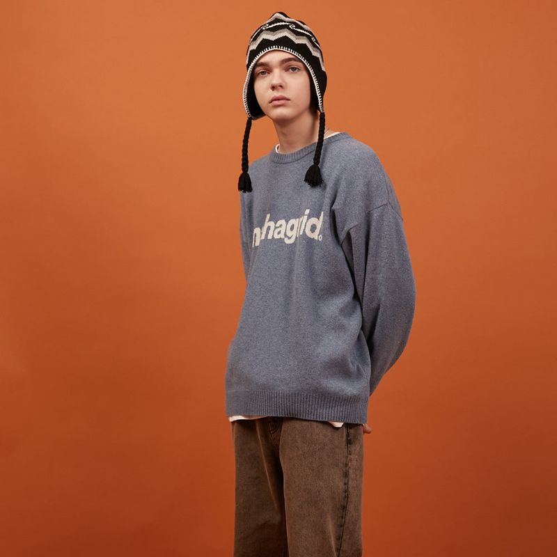 BASIC LOGO KNIT SWEATER